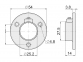 R-11/M Крепление трубы d=25 (сталь) GIFF фланец черный 0