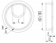Заглушка для кабелей GTV ∅60 черная матовая 0