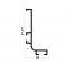 Профіль L GOLA для фасадів без ручок АЛЮМІНІЙ, L-4200 мм, Linken System 0
