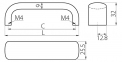 Ручка GTV UA-340 224мм алюміній UA-00-340224 0