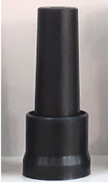 Ножка H-100 кухонная пластиковая DC конусная, черная