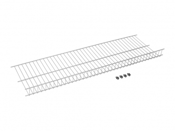Полка для обуви решетка L - 900мм металлик