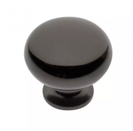 Ручка кнопка GTV BERGAMO чёрный хром GS-BERGA-1-12
