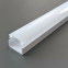 Профиль накладной для LED ленты ПФ-18/6  2м серый + рассеиватель молочный