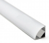 Угловой профиль для LED ленты ПФ-9 2м серый + рассеиватель молочный